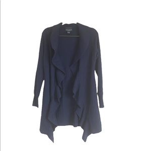 Cynthia Rowley Navy Blue Waterfall Cardigan